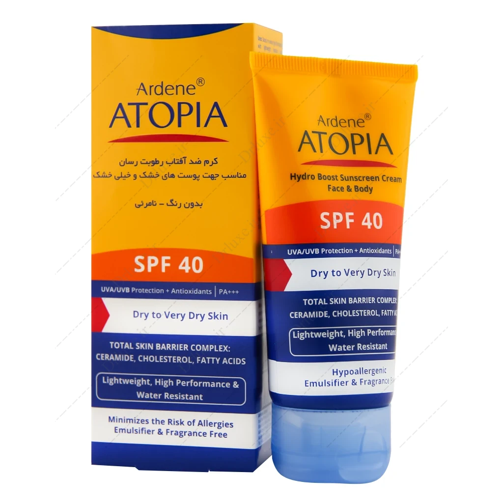 کرم ضد آفتاب اتوپیا آردن SPF40 مناسب پوست خشک 50 میل